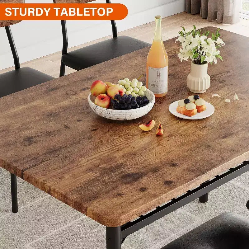 Ensemble de table à manger 3 pièces pour 2 personnes, avec étagère de rangement, table à manger peu encombrante et 2 chaises rembourrées, ensemble table et chaises de cuisine pour petit espace