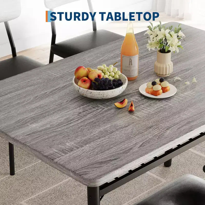 Ensemble de table à manger 3 pièces pour 2 personnes, avec étagère de rangement, table à manger peu encombrante et 2 chaises rembourrées, ensemble table et chaises de cuisine pour petit espace