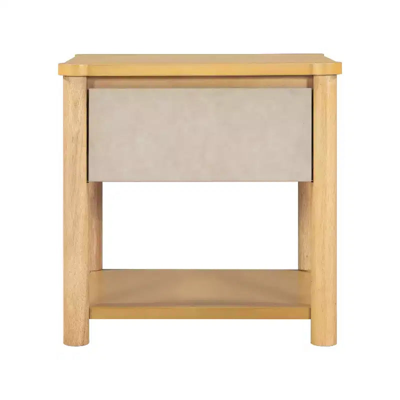 Christopher Knight Home Eliana Lit Plateforme en Bois 3 Pièces Style Mid-Century Moderne avec Tête de Lit et Tables de Chevet