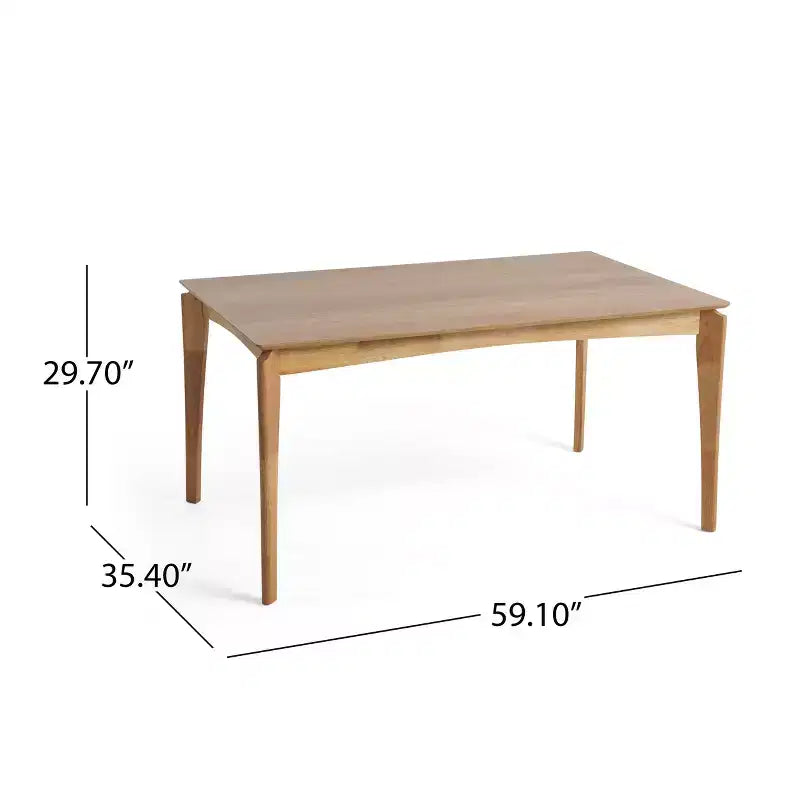 Christopher Knight Home Adrian Ensemble de salle à manger 5 pièces en bois de style moderne du milieu du siècle avec chaises rembourrées