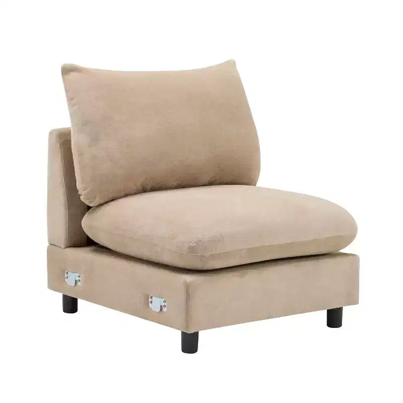 Ensemble de canapé d'angle rembourré moderne en forme de L, 5 pièces, Christopher Knight Home Acker