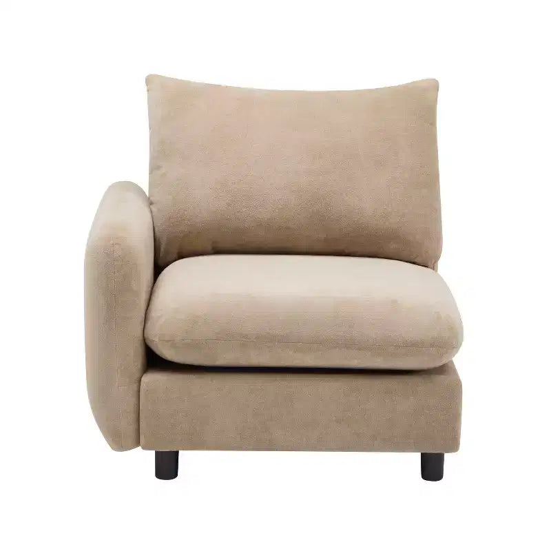 Ensemble de canapé d'angle rembourré moderne en forme de L, 5 pièces, Christopher Knight Home Acker