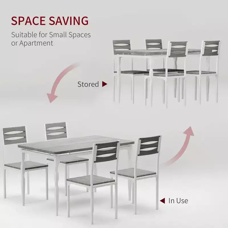 Ensemble de salle à manger 5 pièces pour 4 personnes, ensemble de table de cuisine de 109 cm avec pieds en spirale, table et chaises de cuisine rectangulaires en bois, table de petit-déjeuner peu encombrante