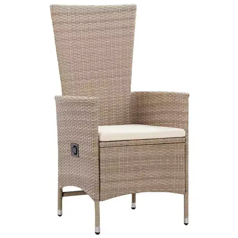 vidaXL Ensemble de salle à manger Beige, Blanc crème