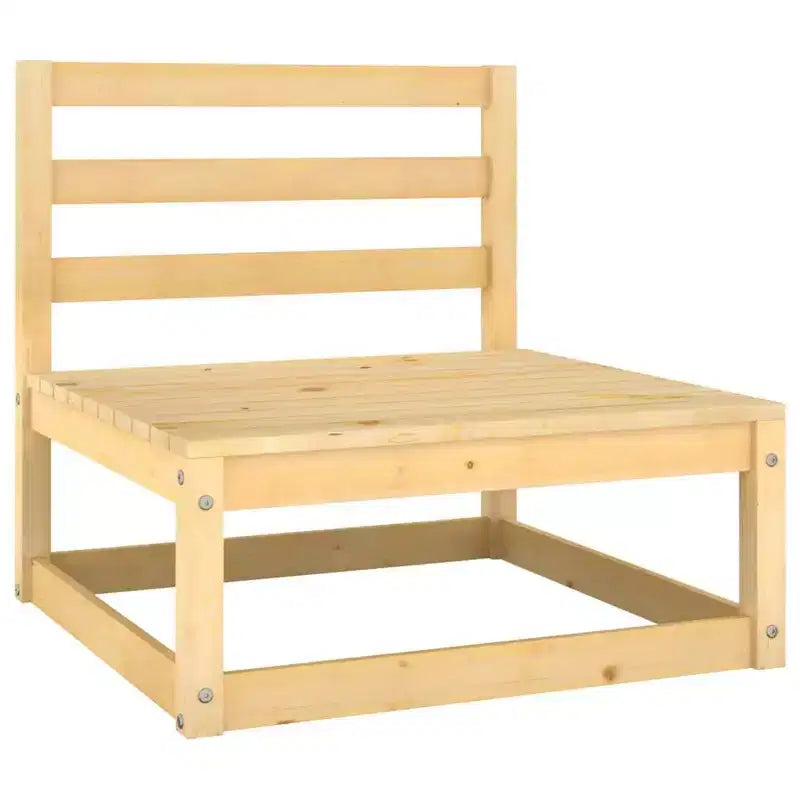 vidaXL Salon de jardin en bois naturel et gris