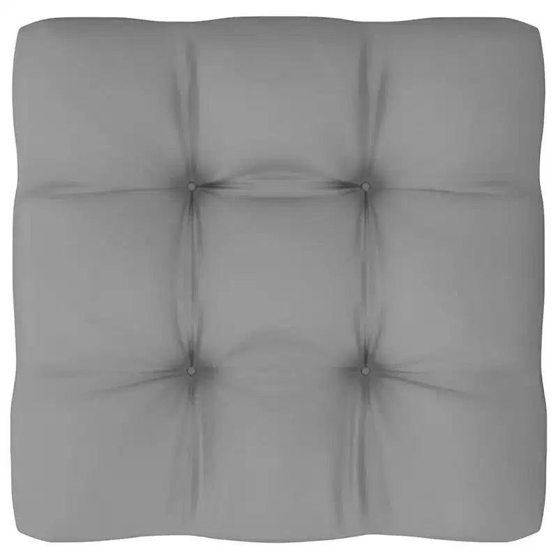 vidaXL Ensemble de meubles de patio 9 pièces Canapé de section extérieur en bois de pin massif - Naturel avec coussin