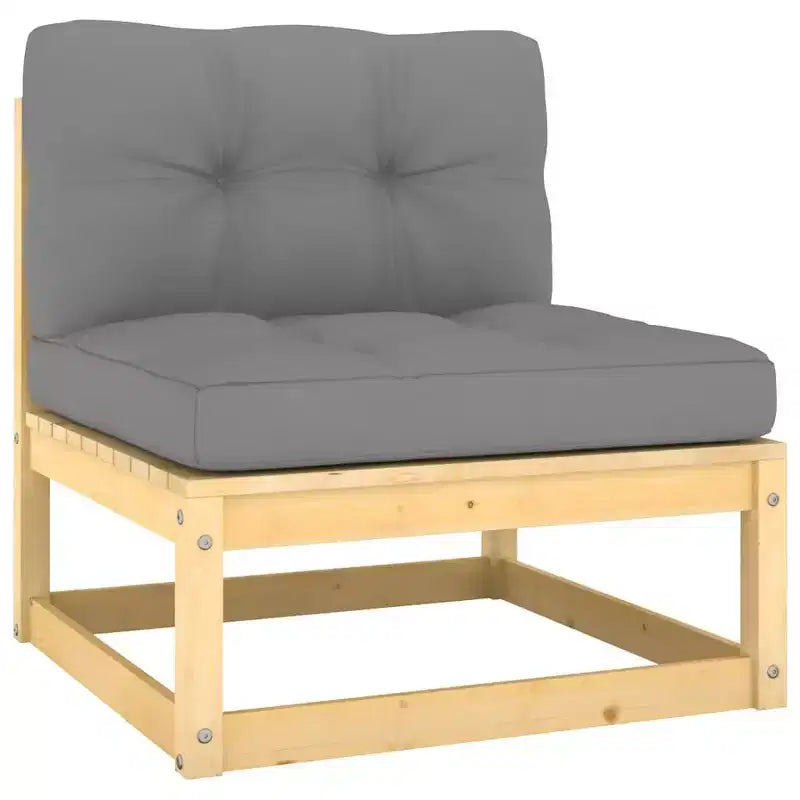 vidaXL Salon de jardin modulaire 9 pièces en pin massif naturel