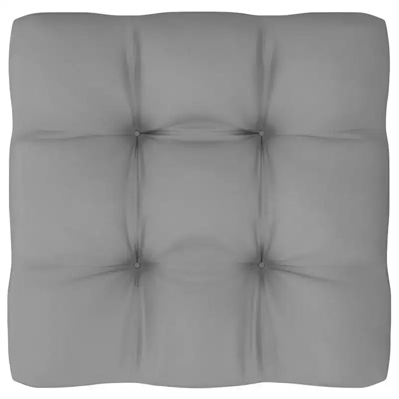 vidaXL Salon de jardin en pin avec coussins gris