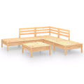 vidaXL Garden Lounge Set Natural Pine Solid Pine wood Standard Modular
