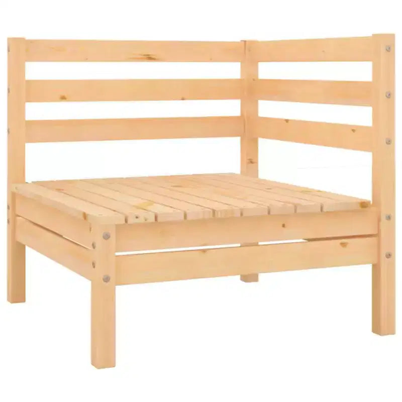 vidaXL Salon de jardin Pin naturel Pin massif Standard Modulaire