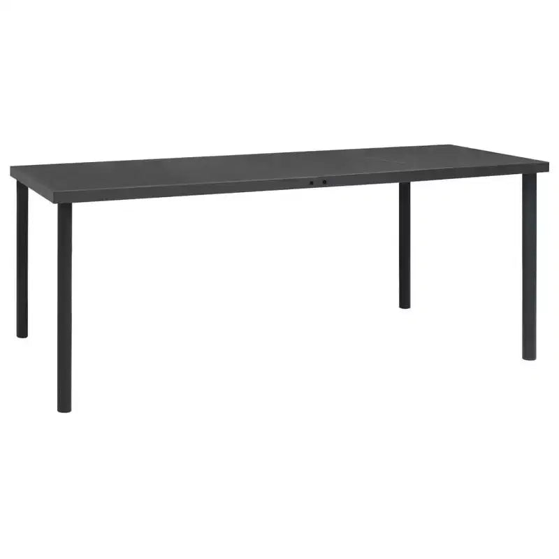 vidaXL Ensemble repas d'extérieur anthracite, noir