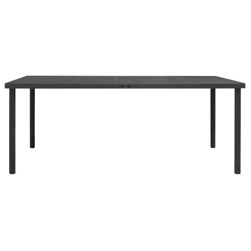vidaXL Ensemble repas d'extérieur anthracite, noir