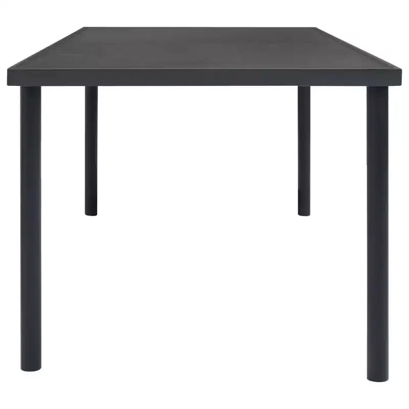 vidaXL Ensemble repas d'extérieur anthracite, noir