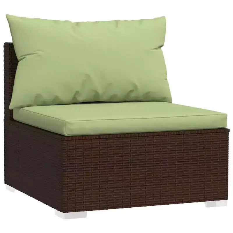 vidaXL Salon de jardin marron, vert