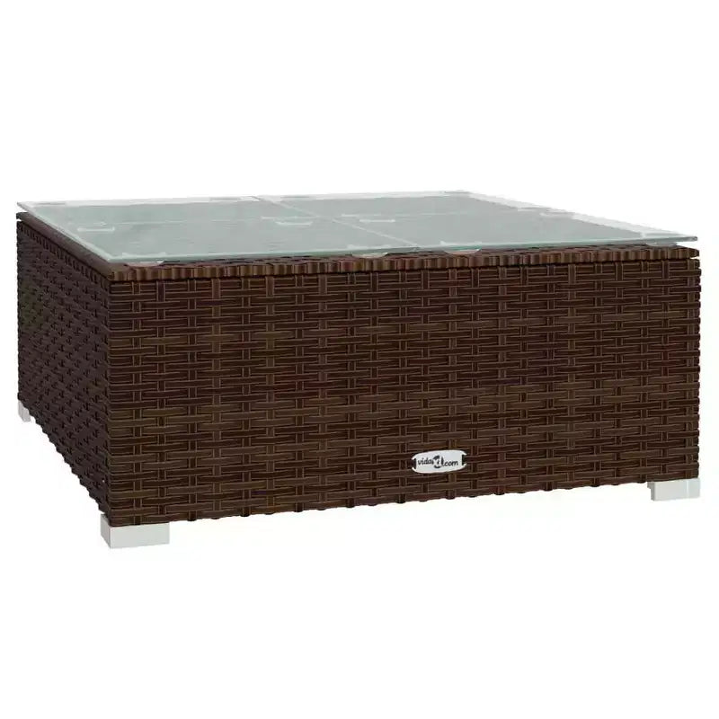 vidaXL Salon de jardin marron, vert