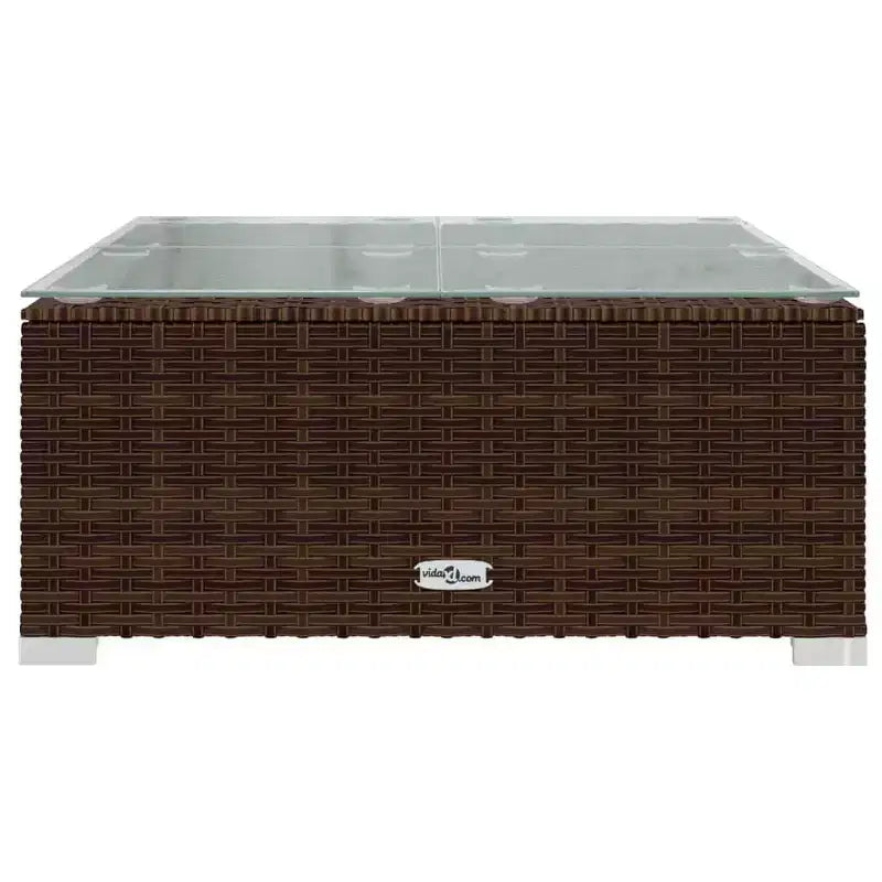 vidaXL Salon de jardin marron, vert