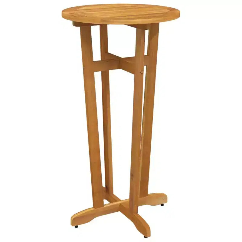 vidaXL Ensemble de salle à manger de patio en bois d'acacia massif - Meubles d'extérieur 3 pièces avec plateau de table robuste et sièges confortables