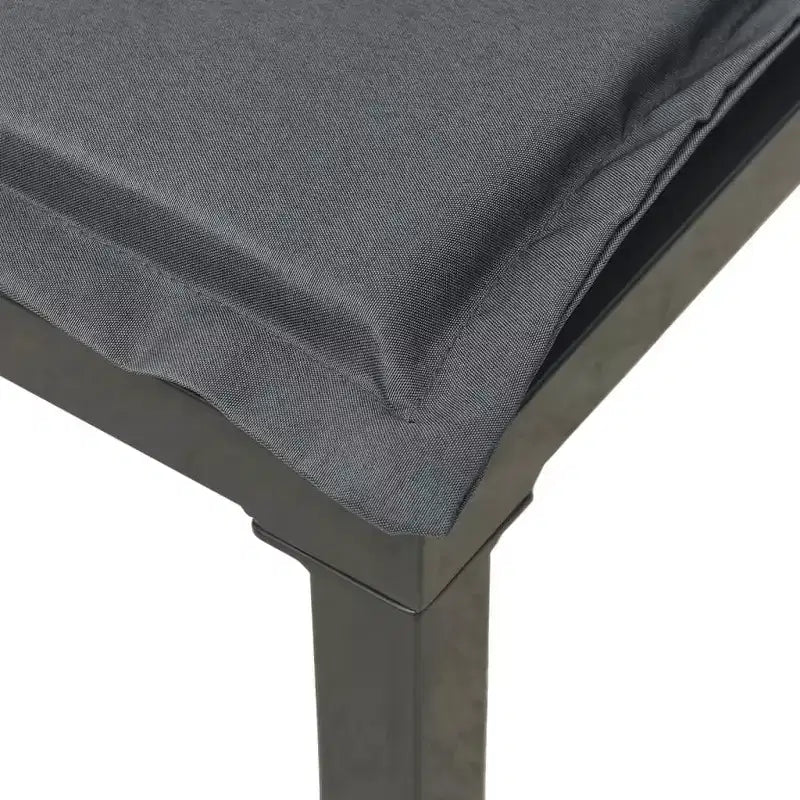 vidaXL Salon de jardin Canapé d'angle en poly rotin noir et gris