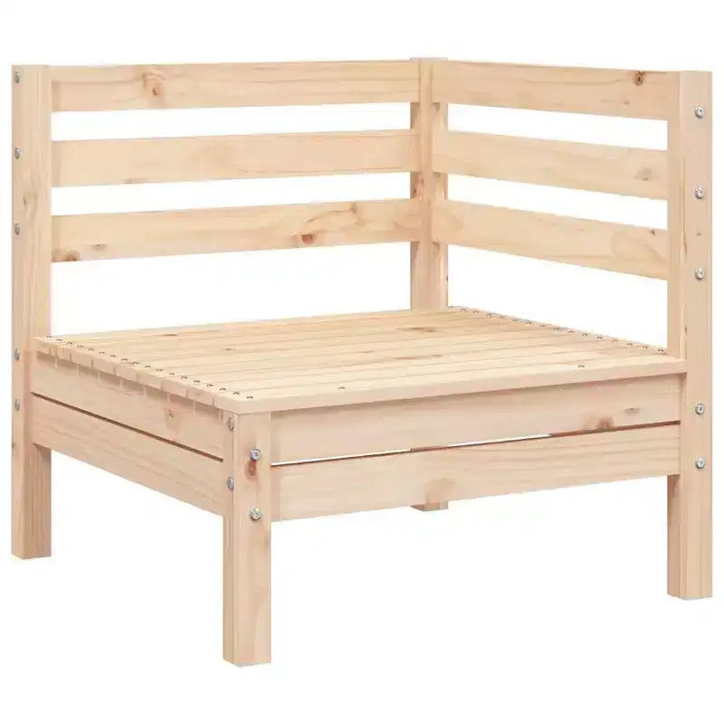 vidaXL Patio Sofa Corner/Outdoor Garden Set - Pine Wood - Modular Design - 25x25x24.6 - Brown