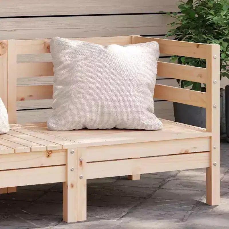 vidaXL Canapé d'angle de jardin/ensemble de jardin – Bois de pin – Design modulaire – 25x25x24.6 – Marron