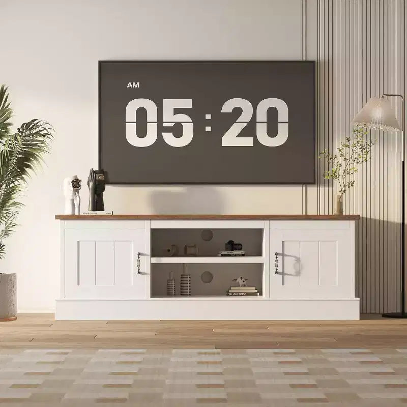 Meuble TV : Là où le divertissement moderne rencontre la chaleur rustique