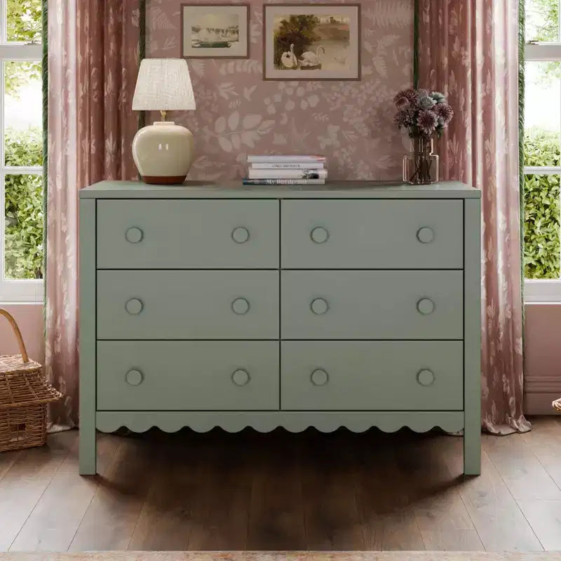 Commode à 6 tiroirs Scallop