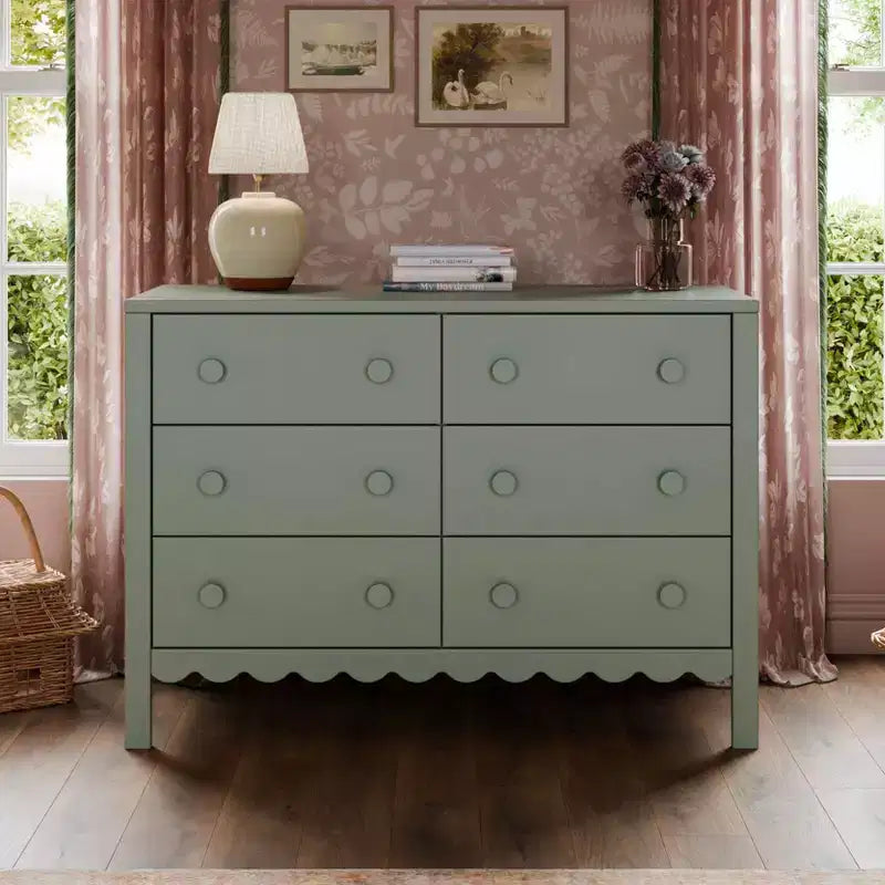 Commode à 6 tiroirs Scallop