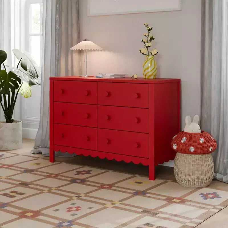 Commode à 6 tiroirs Scallop