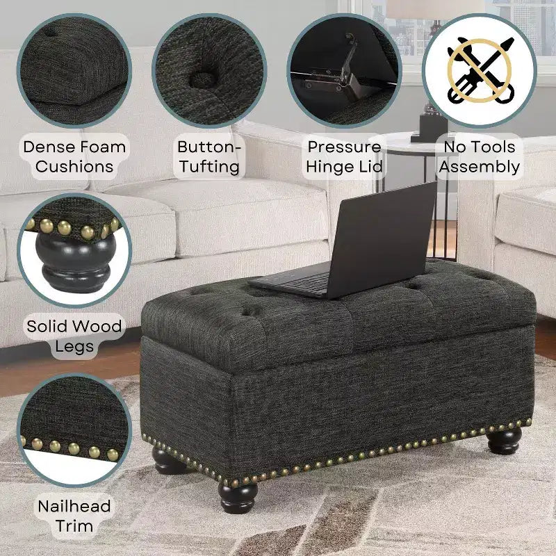 Pouf de rangement