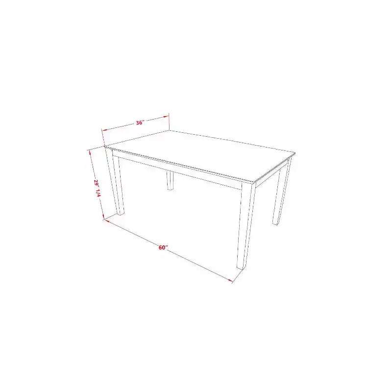 Ensemble table et chaises de salle à manger vintage - Ensemble de salle à manger moderne Capri pour cuisine ou salle à manger