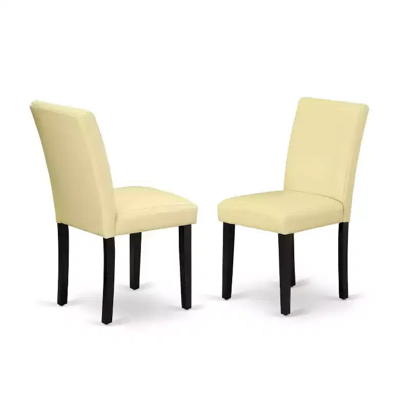 Ensemble de salle à manger 7 pièces, table de cuisine rectangulaire avec 6 chaises - rallonge de 42/60 et pieds noirs