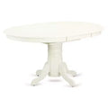 Modern 5 Piece Dining Set - Round Table & 4 Chairs - Linen White Kitchen Set