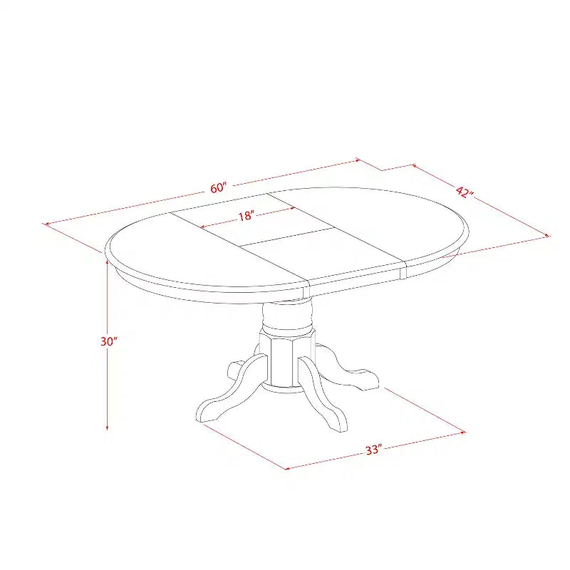 Ensemble de salle à manger moderne 5 pièces - Table ronde et 4 chaises - Ensemble de cuisine blanc lin