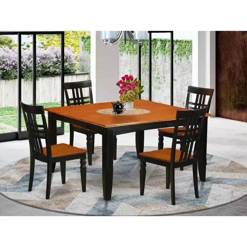 Ensemble de salle à manger - Table et chaises 9 pièces - Ensemble de dînette de cuisine - Design moderne