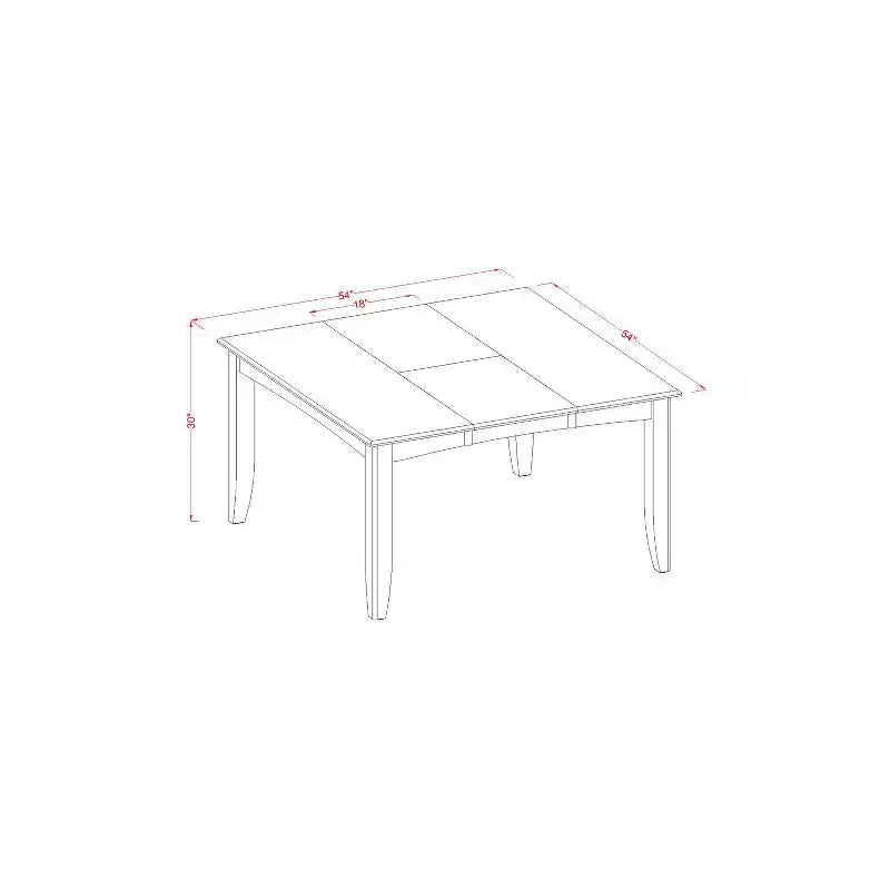 Ensemble de salle à manger - Table et chaises 9 pièces - Ensemble de dînette de cuisine - Design moderne
