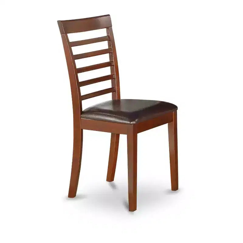Salle à manger Ensemble de meubles 7 pièces Table et chaises Style éclectique Finition acajou