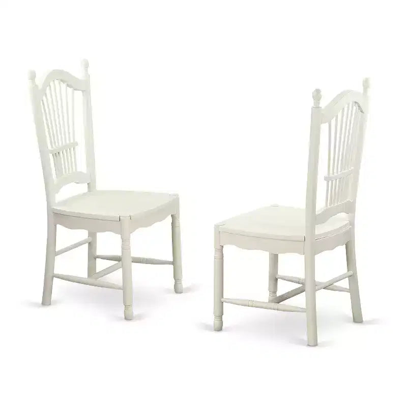 Ensemble de salle à manger rond - Table et chaises de cuisine 5 pièces - Idéal petits espaces