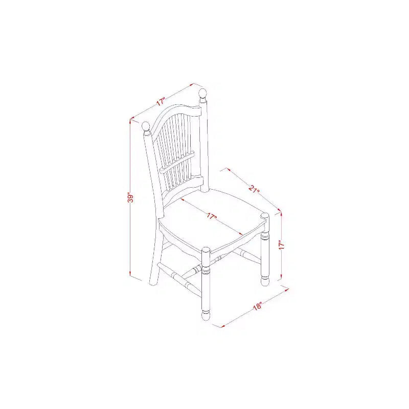 Ensemble de salle à manger rond - Table et chaises de cuisine 5 pièces - Idéal petits espaces