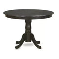 Round Dining Table Set - Dinette Chairs, Kitchen Table, Small Table, Cappuccino Finish, Old World Charm