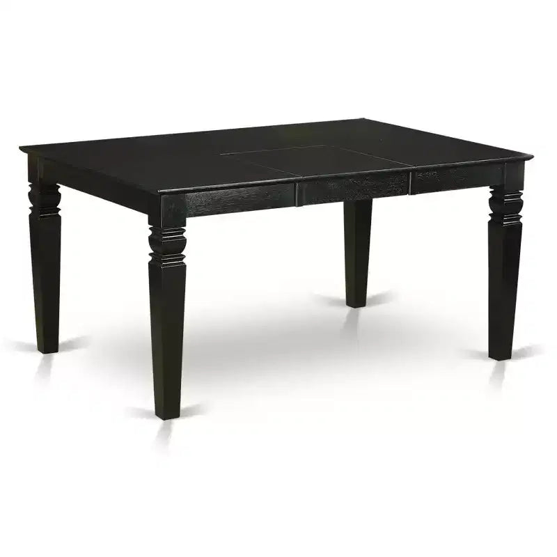 Ensemble de salle à manger rustique 7 pièces, table rectangulaire 42x60 avec rallonge et 6 chaises Parsons