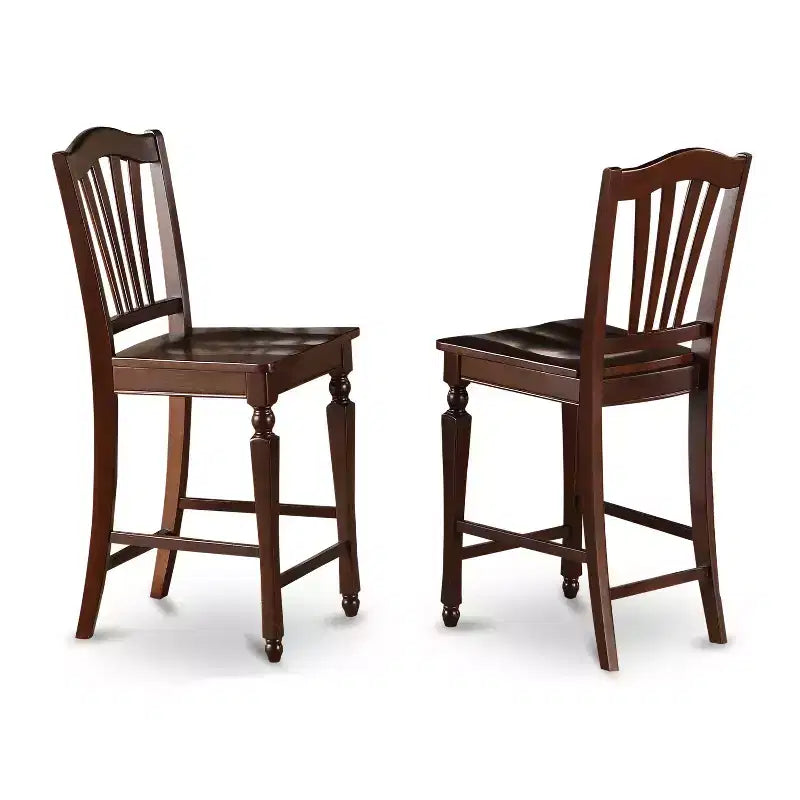Ensemble de salle à manger hauteur comptoir - Table et chaises 3 pièces - Style sud-ouest - Table de 30x48 pouces