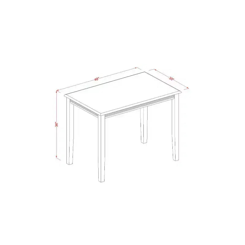 Ensemble de salle à manger hauteur comptoir - Table et chaises 3 pièces - Style sud-ouest - Table de 30x48 pouces