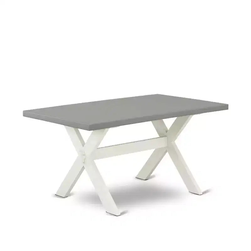 HomeStock Table de salle à manger 6 pièces avec plateau en bois massif finition chêne naturel, 1 banc et 4 chaises