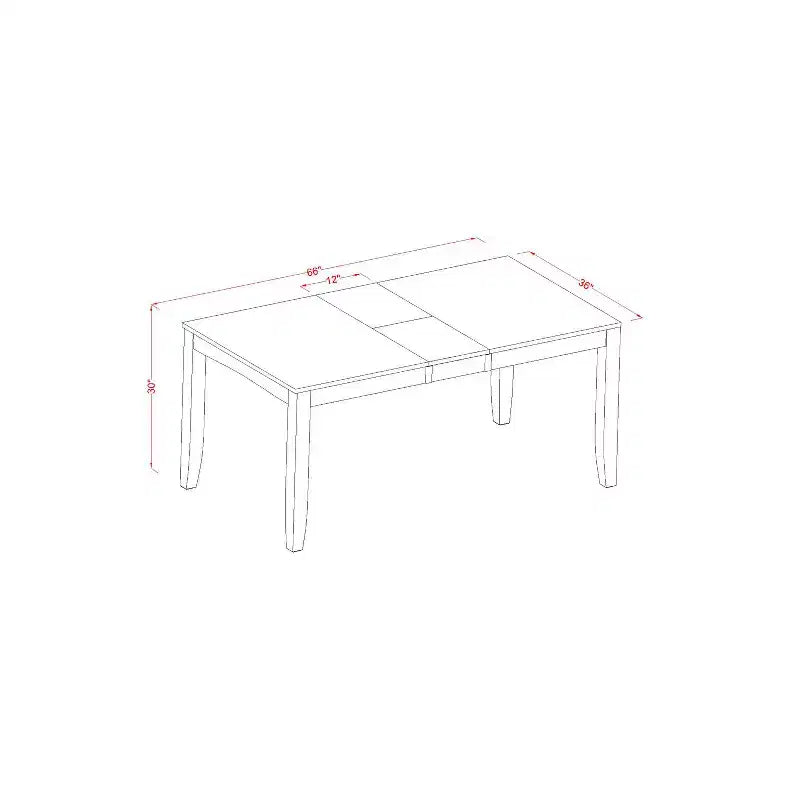 Ensemble de salle à manger gothique - Table et chaises - Grande table rectangulaire avec rallonge - Mobilier de salle à manger élégant