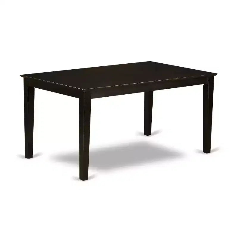 Ensemble de salle à manger 5 pièces en bois massif couleur cappuccino – Pour 4 personnes