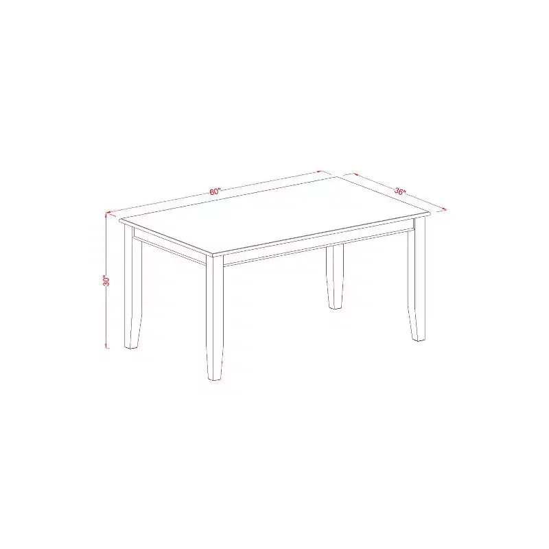 Ensemble de salle à manger fusion asiatique - Table à manger avec 4 chaises et banc - Mobilier de salle à manger moderne