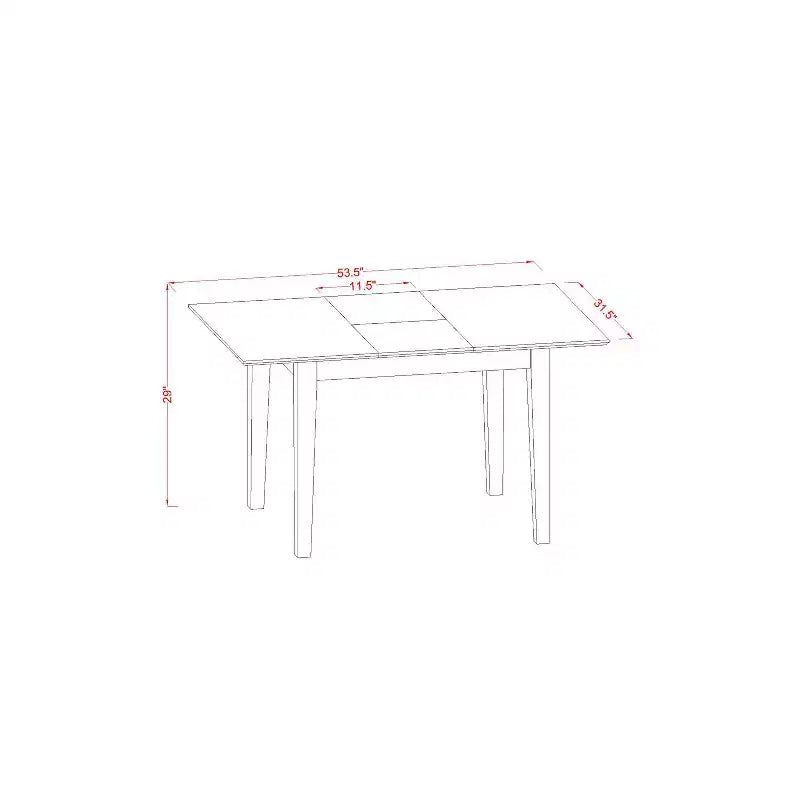 Ensemble de salle à manger avec rallonge