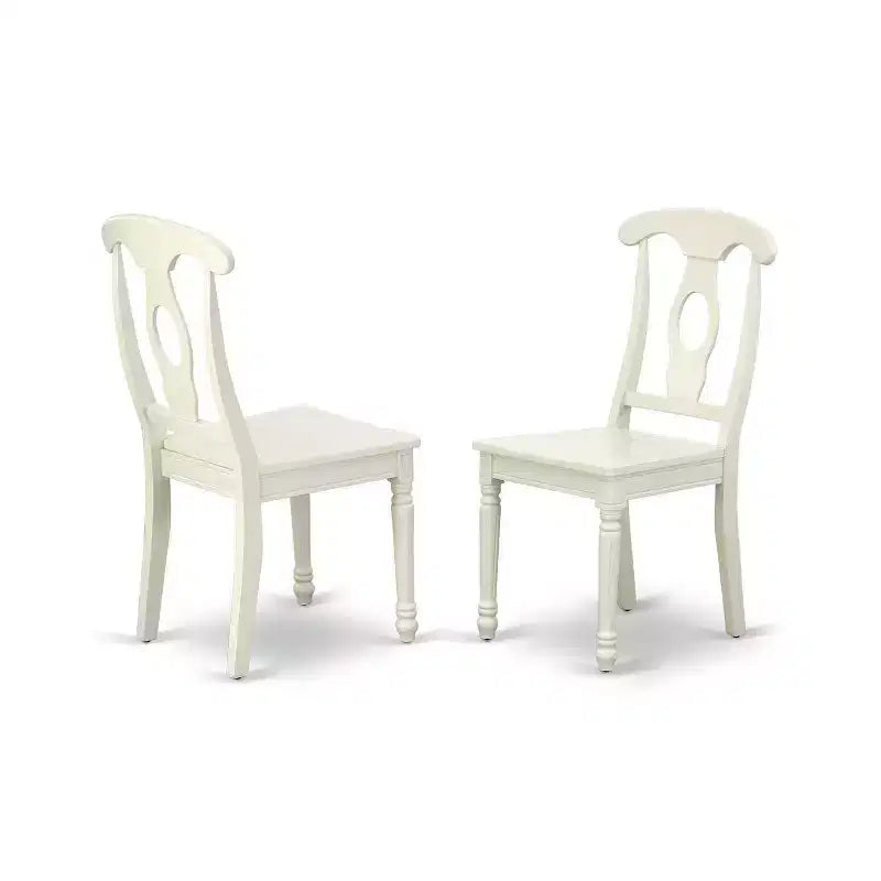 Ensemble de salle à manger rond de style sud-ouest 3 pièces Table avec 2 chaises - Table extensible 20/42 pouces