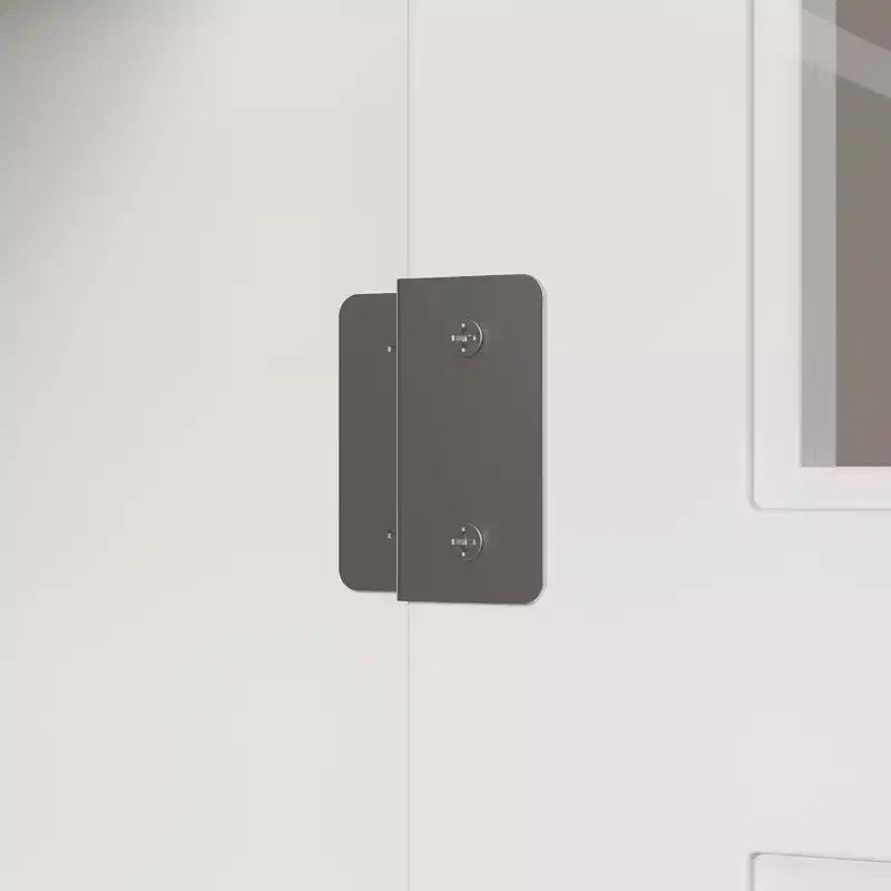 Vitrine / Bibliothèque à Porte Vitrée Bombée avec Fermeture Magnétique + Étagères Ouvertes + Tiroir