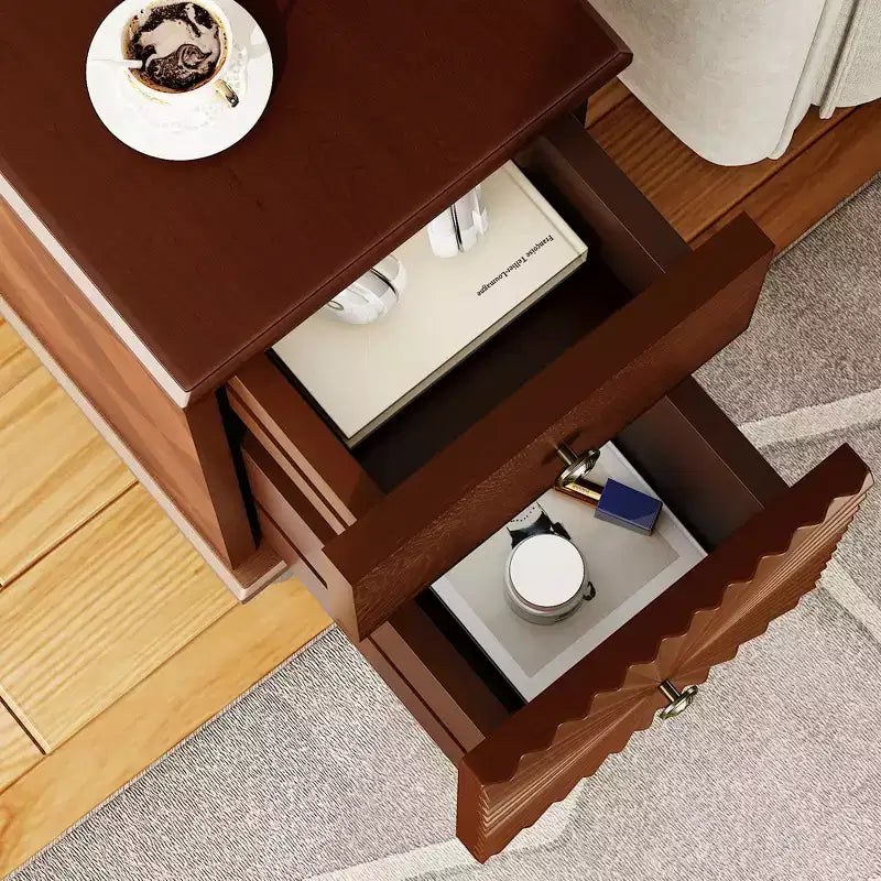 Table d'appoint de 61 cm de haut pour canapé, de style moderne, avec deux tiroirs spacieux et un plateau généreux, idéale comme table d'appoint étroite pour salon